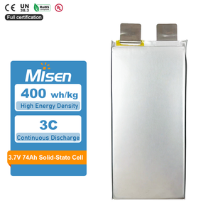 MISEN 3,7 V 74 Ah Festk&ouml;rper-NCM-Lithium-Pouch-Zelle f&uuml;r ESS und Industriestrom