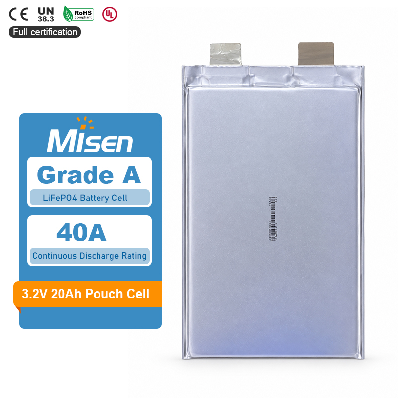Cella a sacchetto polimerica agli ioni di litio GBT TLP12F2A8-20Ah 3,2 V 20 Ah 40 A