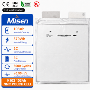 Misen K103 103Ah 3.7V 379Wh NMC Lithium-ion Pouch Cell